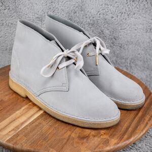 Clarks Desert Women's Chukka Boots, Grey Combi, US 9.5 M Leeds England Edition